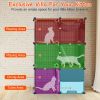 3 Tier Cat Cage Indoor with Litter Box Hammock Detachable Metal Wire Cat Kennel Cat House Cat Enclosure with Ladder for 1-2 Kittens