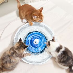 Ceramic Cat Water Fountain 2.1L/71oz Cupcake Pet Fountain For Cats & Dogs