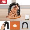 Cat Arch Self Groomer Cat Massaging Brush Scratching Pads Toys W/ Catnip For Controlling Shedding Healthy Fur Claws