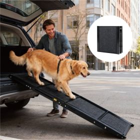 Dog Ramp For Car 71 Long  19.5 Wide Portable Dog Ramps For Large Dogs With Non-Slip Rug Surface Dog Car Ramp For SUV Car  Truck, Folding Dog Ramp Up T