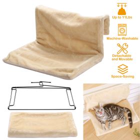 Cat Radiator Bed Pet Hammock Hanging Cradle Washable Removable Mat Blankets with Metal Frame