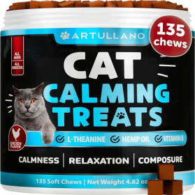 Do Not Sell On Amazon Hemp Cat Calming Treats For Stress & Anxiety Relief Cat Kittens Melatonin