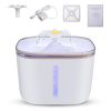 Guipure 2.0L Anti-Cold Cat Water Fountain With Light Notification; Filtered Functional