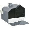 PawHut Hooded Cat Litter Box Furniture Gray Particle Catching Drawer Type Pan Scoop Easy Cleaning