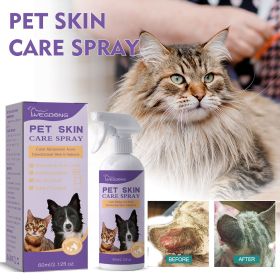 Yegbong Pet Skin Relief Spray, s Dog And Cat Skin Itchiness Eliminates Mites Cleaning Care Spray