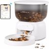 Smart Automatic Cat Feeder - WiFi Cat Food Dispenser with APP Control Up to 15 Portions((8g/Portion) 10 Meals Per Day