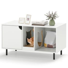 40 Inch Cat Litter Box Enclosure for 2 Cats Hidden Cat Washroom