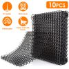 10Pcs Cat Spike Mat with Spikes 15.8x11.8in Cat Repellent Mats Spike Deterrent Stopper Mat for Pet Cats Dogs 13x1ft Area