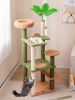 Multilevel Cat Tree with Scratching Posts and Rope Plush Perch Toy Bed