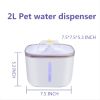 Guipure  2.0L Anti-Cold Cat Water Fountain With Light Notification; Filtered Functional