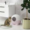 PawHut Large Hooded Cat Litter Box with Lid, Scoop, Leaking Sand Pedal, Top Handle, Light Pink