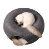 LARGE Cat Tunnel Cave Bed USA SELLER Felt Donut Cat House Detachable Small Pet