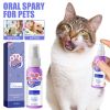 Yegbong Oral Spary For Pets, Pet Mouth Cleaner Cat Deodorizer Breath Fresher Spray