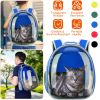 Pet Backpack Carrier Ventilate Transparent Backpack Travel Breathable Astronaut Cat Carrier For Puppies Cats Dogs Under 13LBS
