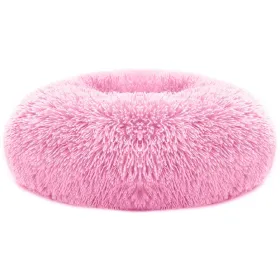 Pet Bed Soft Warm Fleece Cat/Dog Cozy Nest Sofa Bed Cushion L Size (Option: Pink-L)