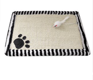 Cat claws mat cat scratch board (Option: Black and white stripes-45cm30cm)