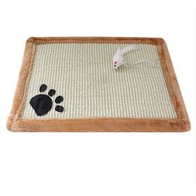 Cat claws mat cat scratch board (Option: Khaki-45cm30cm)
