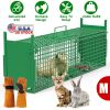 32in 2 Door Live Animal Cage Trap For Animals Under 12LBS Easy To Setup Humane Galvanized Iron Trap Cage For Rabbits Groundhogs Skunk Opossums Nutria