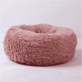 Round Long Hairy Autumn And Winter Nest Pad Cat Mattress (Option: Pink-120cm)