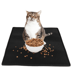 Cat Litter Pad Honeycomb Cat Pad Waterproof Urine Proof Pad Pet Supplies (Option: Black-M)