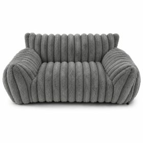 Cute Cat Couch For Pets - Fluffy Cat Beds With Premium Soft Corduroy Fleece, Fuzzy Cats Beds For Indoor Cats With Removable Washable Cover, Supportive (Option: Dark grey-M)