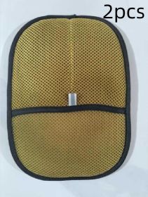 Pet Hair Remover Mitt Pet Hair Remover Gloves Deshedding Brush Glove For Dog Cat Rabbit With Long Short Curly Hair (Option: Light Brown-2PCS)