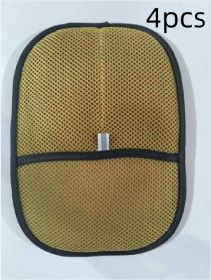 Pet Hair Remover Mitt Pet Hair Remover Gloves Deshedding Brush Glove For Dog Cat Rabbit With Long Short Curly Hair (Option: Light Brown-4PCS)