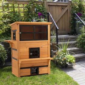 Outdoor Cat House (Option: Yellow-1200x790x200 mm)