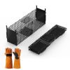 40in 2 Door Live Animal Cage Trap For Animals Under 18LBS Easy To Setup Humane Galvanized Iron Trap Cage For Raccoons Armadillos Foxes Opossums Muskra