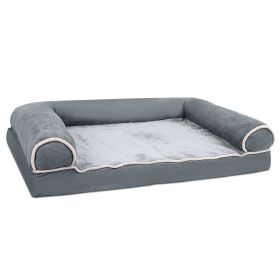 Dog Bed Pet Bed Sofa Dog Couch Pet Cushion Carpet Mattress with Washable and Removable Cover for Medium Large Dogs (Option: PetBedDarkGreyXLGPCT4496)