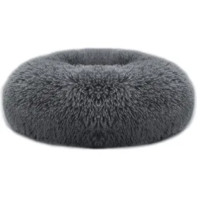 Pet Bed Soft Warm Fleece Cat/Dog Cozy Nest Sofa Bed Cushion L Size (Option: DarkGray-L)