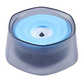 No Spill Dog Cat Water Bowl Spill Proof Slow Water Feeder 47.35oz Pet Water Dispenser Travel Dog Bowl for Dogs/Cats/Pets (Option: Blue)