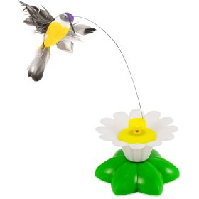 Cat Track Tower Toys 4-Layer Ball Track Interactive Cat Toys Electric Rotate Butterfly Birds (Option: CatToyBird)