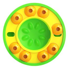 Dog Puzzle Food Feeder Slow Feeding Bowl Interactive Toy Dog Treat Dispensing Toy for IQ Training Mental Enrichment For Small Medium Large Dog Cat (Option: DogPuzzleToyGreenGPCT4518)