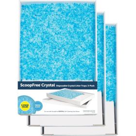 PetSafe ScoopFree Crystal Disposable Cat Litter Tray, Fresh Scent (size: 3-Pack)
