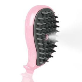 Cat Steam Brush For Shedding - Steamy Cat Brush For Indoor Cats, Cat Hair Steam Brush For Massage, Spritz Defur Comb For Cats, Pet Steamer For Dogs (Option: Pink)