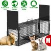 32in 2 Door Live Animal Cage Trap For Animals Under 12LBS Easy To Setup Humane Galvanized Iron Trap Cage For Rabbits Groundhogs Skunk Opossums Nutria