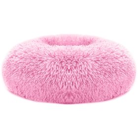 Pet Dog Bed Soft Warm Fleece Puppy Cat Bed Dog Cozy Nest Sofa Bed Cushion For S/M Dog (Option: Pink_M)