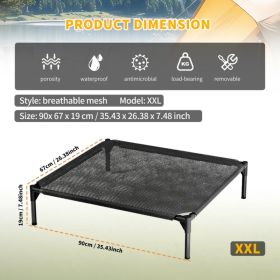 Elevated Breathable Mesh Pet Bed, Indoor&Outdoor Use, Sizes For Small To XL Pets - 2026 Must-Buy (Option: XXL)