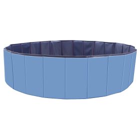 Foldable Pet Swimming Pool PVC Kiddie Baby Dog Swim Pool Bathing Tub Playmat Kids Pools (Option: 120cmPetSwimPool48InchBlueGPCT951)
