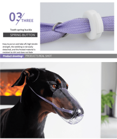 Transparent cat eye mask and anti bite head cover for pets Anti bite headgear (select: Cat headgear-M)