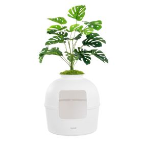 VEVOR Odor-Free Plant Cat Litter Box Hidden Cat Litter Box with Artificial Plant (Style: Original Essentials Kit-1 Pcs)