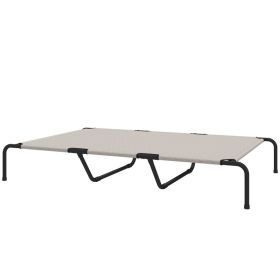 Elevated Dog Bed for Large Breeds Beige 60"L (Option: Beige-575x275x90 mm)