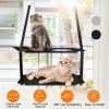 Indoor Window Hammock for Cat Double Layer Perch Bed Powerful Suction Cup up to 55LBS Capacity Breathable Mesh Window Mounted Cat Bed