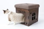 Pet Life Foldaway Collapsible Designer Cat House Furniture Bench