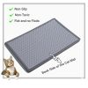 Cat Litter Mat, Kitty Litter Trapping Mat, Double Layer Mats with MiLi Shape Scratching design, Urine Waterproof, Easy Clean
