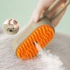 Foldable Rechargeable Cat Steamy Grooming Brush Cleaning Tool