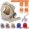 Pet Mesh Harness Dog Leash Set Reflective Chest Strap Adjustable Puppy Vest For Puppies Breeds Dogs Cats Walking Outdoor