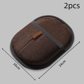 Pet Hair Remover Mitt Pet Hair Remover Gloves Deshedding Brush Glove For Dog Cat Rabbit With Long Short Curly Hair (Option: Dark brown-2PCS)