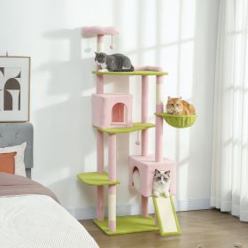 69" Cat Tree (Option: Pink-500x280x620 mm)